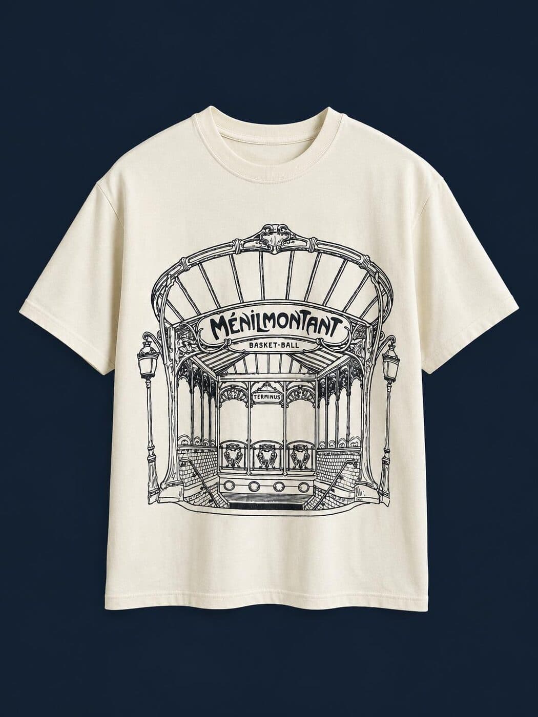 T-shirt Édicule, face arrière